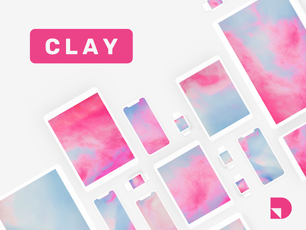 Clay - a Free Minimalist Mockup Kit for Apple Devices