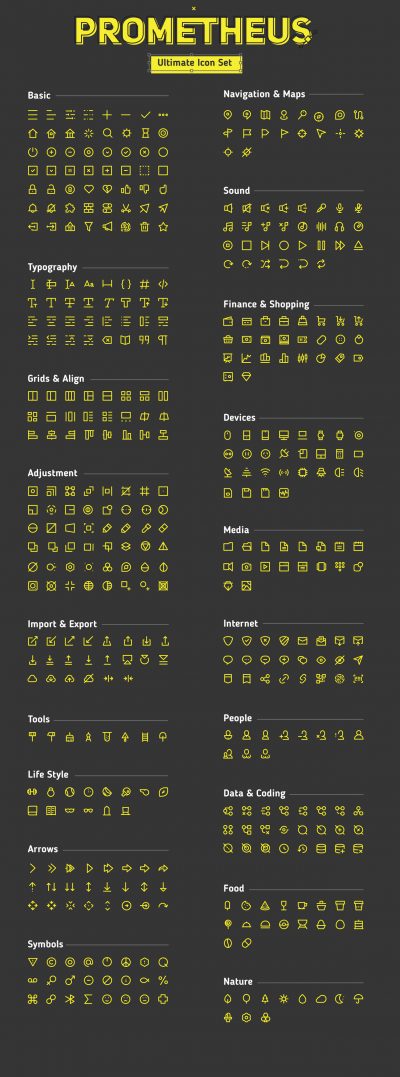 Prometheus Free Icon Set | Theme-UI