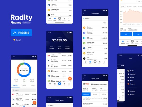 Radity Finance Free UI Kit