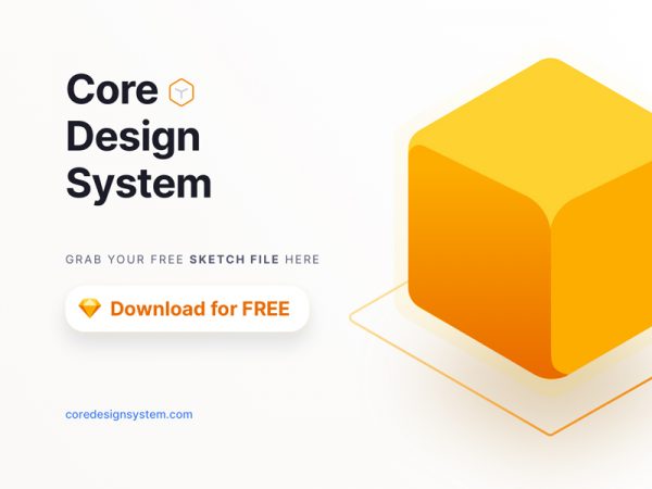 Core Design System - Free Sketch File
