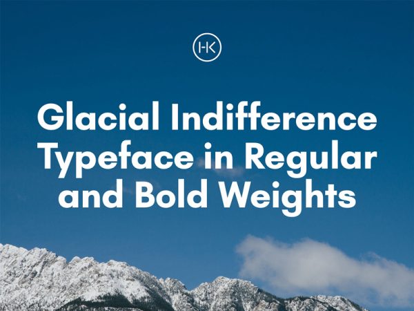 Glacial Indifference Free Typeface