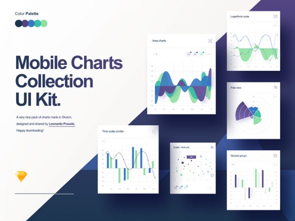 Mobile Charts Free UI Kit