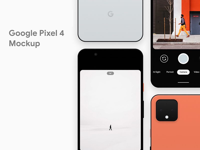 Google Pixel 4 Free Mockup