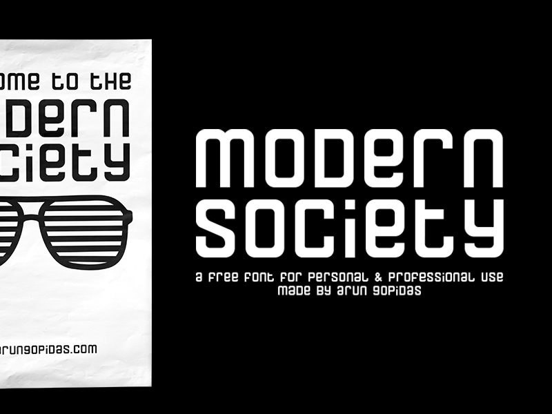 Modern Society Free Font