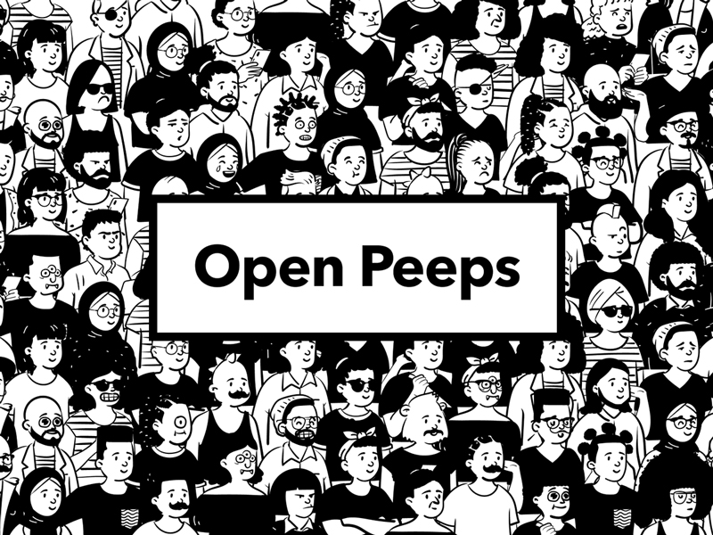 Open Peeps — Hand-Drawn Illustration Library | Theme-UI