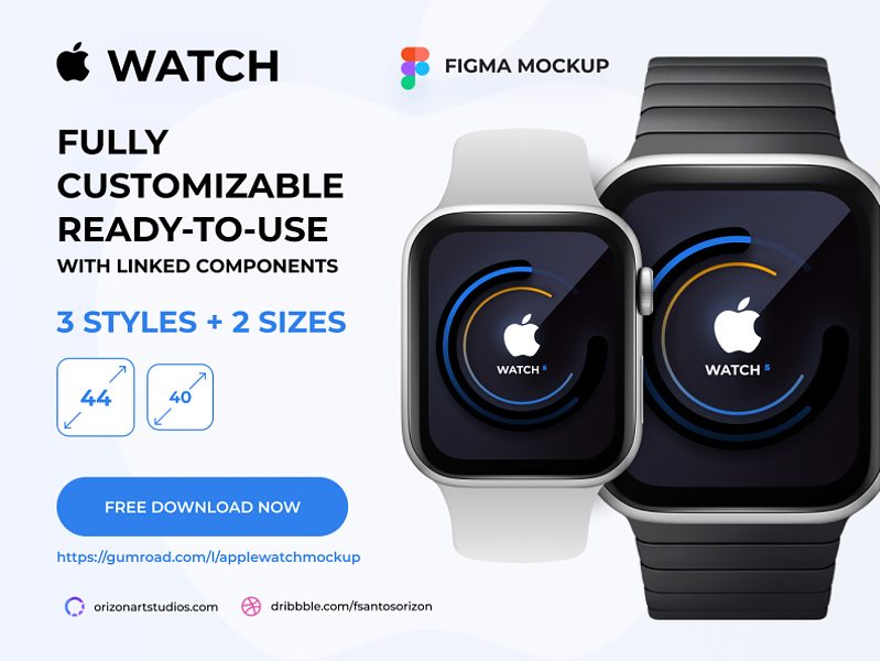 Apple Watch Mockup for Figma