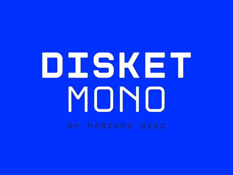 Disket Mono Free Typeface