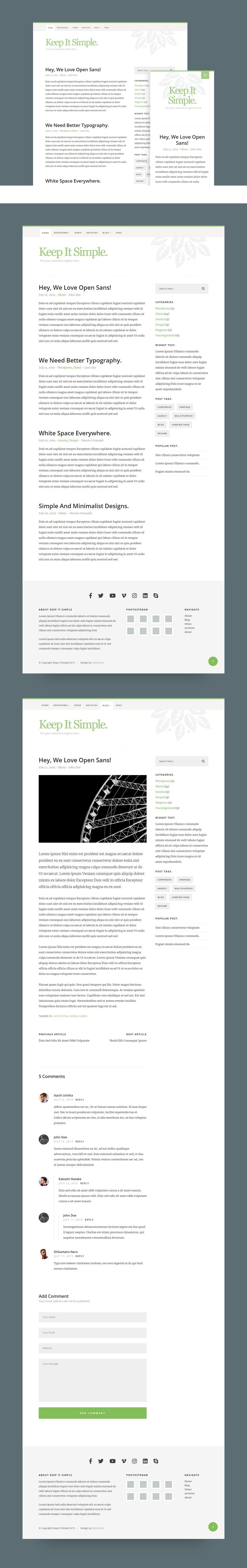 Keep It Simple — Free HTML Blog Template | Theme-UI