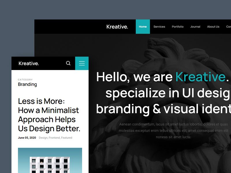 Kreative — Free HTML Agency Website Template