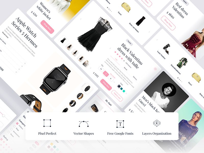 Clay Shop — E-commerce Free UI Kit