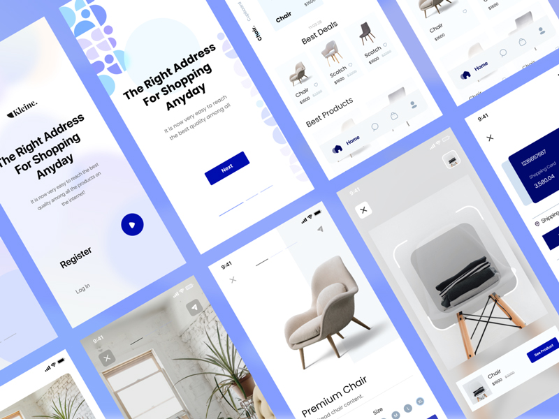 Kleine E-Commerce Free UI Kit for Adobe XD | Theme-UI