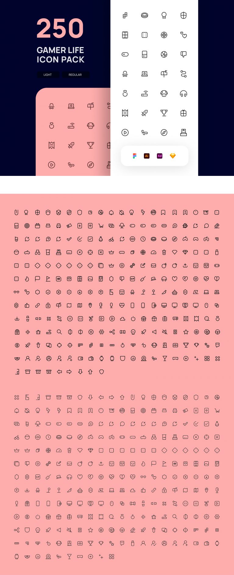 Gamer Life Free Icon Pack | Theme-UI