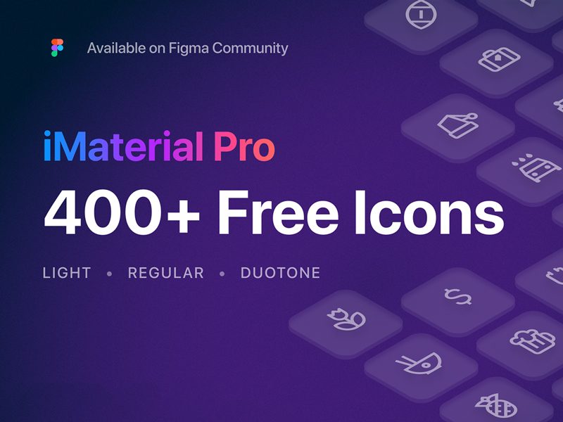 iMaterial Pro 400+ Free Icons