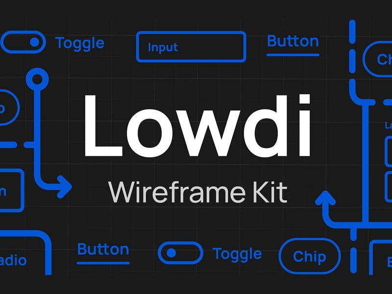 Lowdi — Free Wireframe Kit
