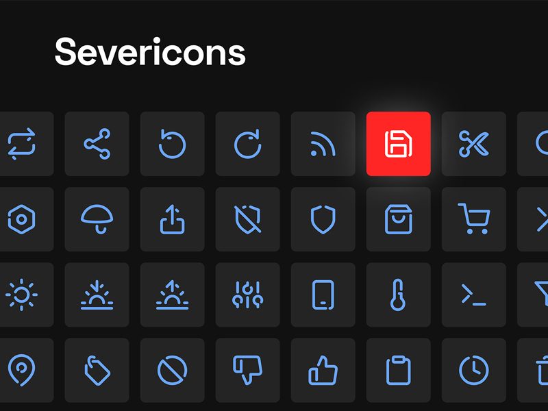 Severicons - Essential Free Icon Set