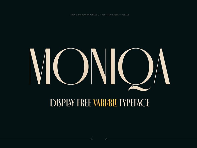 Moniqa Free Typeface