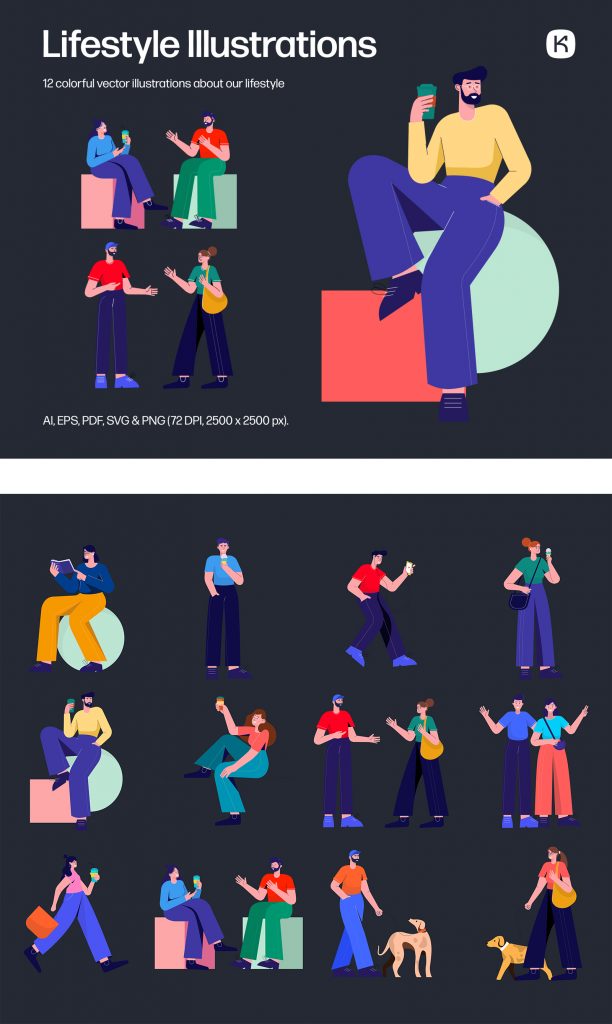 Lifestyle Free Illustrations | Theme-UI