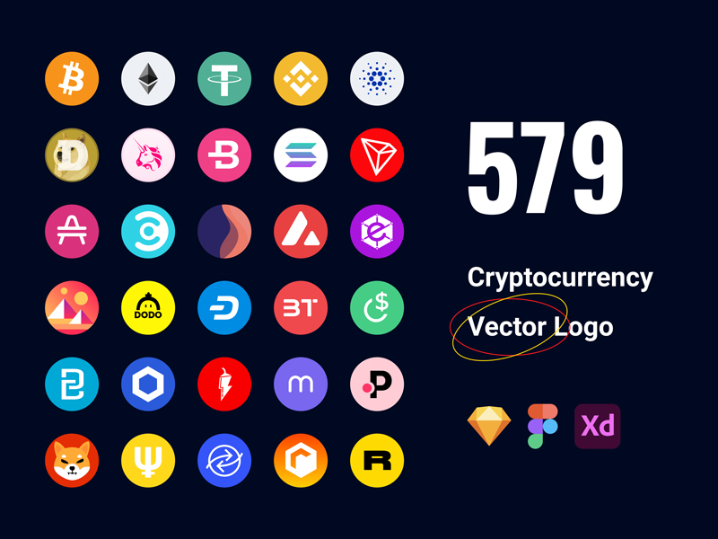 Free Cryptocurrency Vector Logos for Figma, Sketch, & XD