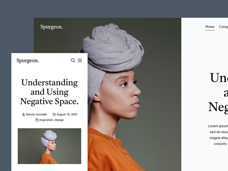 Spurgeon — Clean and Minimal Free HTML Blog Template