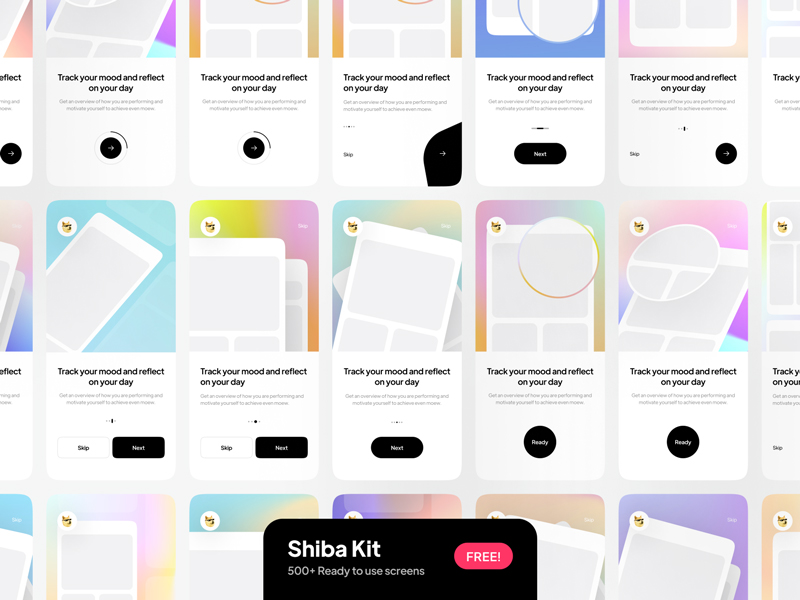 Shiba — Free Onboarding UI Kit for Figma