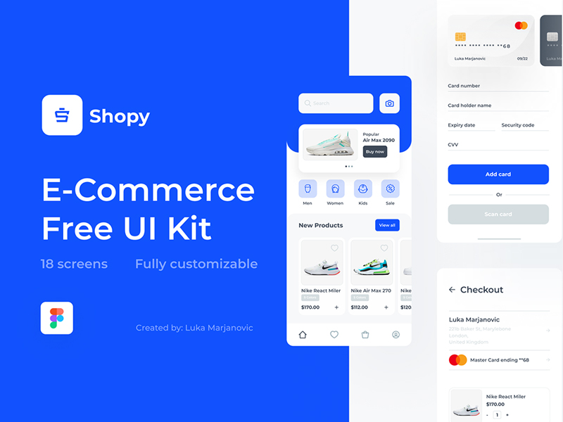 Shopy — Shopping App Free UI Kit