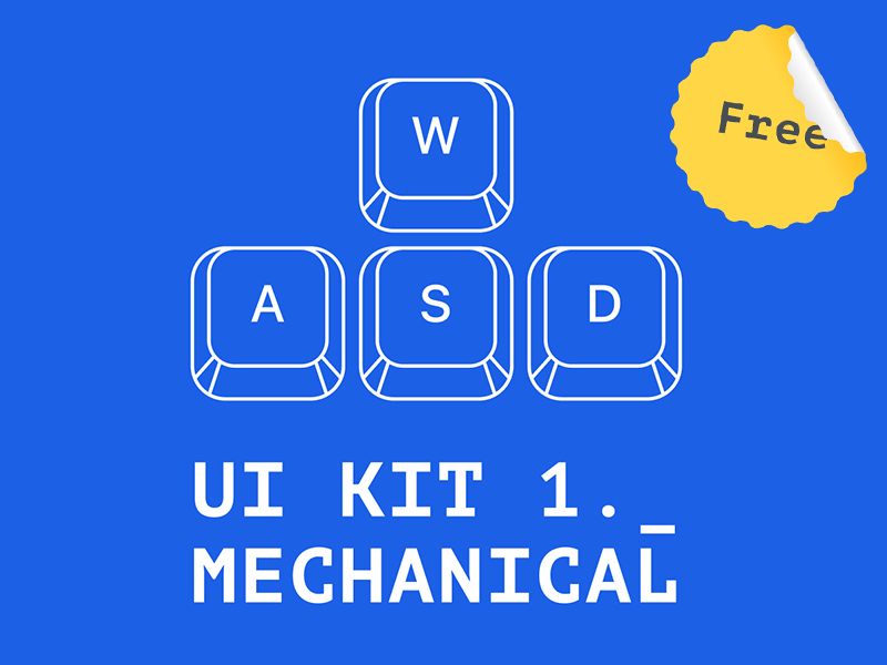 Mechanical UI Kit - Free UI Kit for Desktop Interfaces