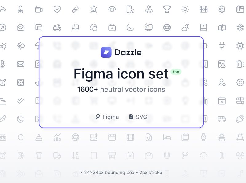 Dazzle-UI Free Icon Library