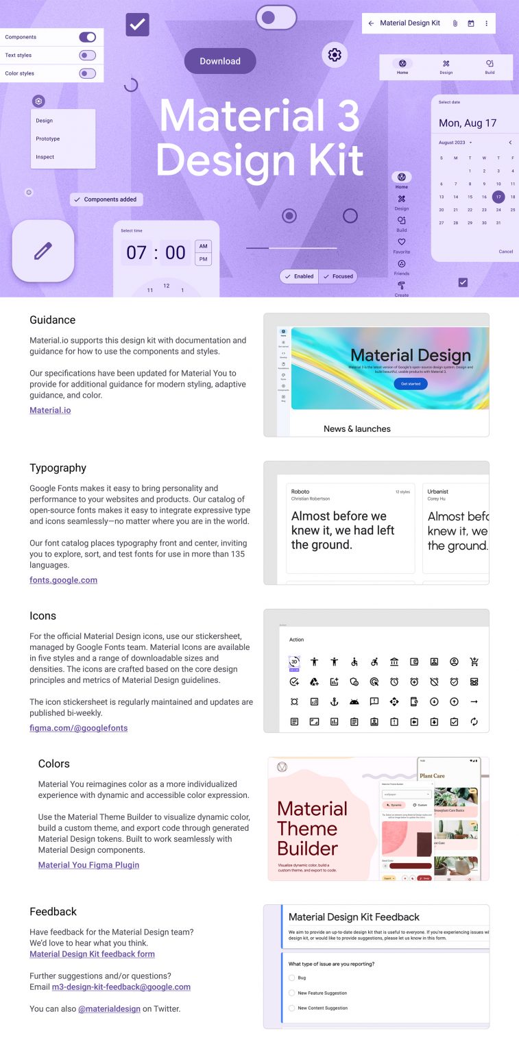 Material 3 Design UI Kit for Figma | Theme-UI