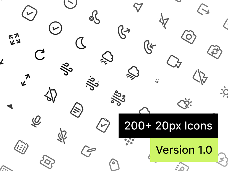20px Free Icons Set for Figma