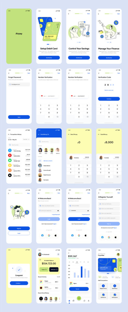 Airpay - Finance App Free UI Kit | Theme-UI
