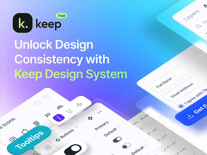 Keep: Free Design System & UI Kit for Figma