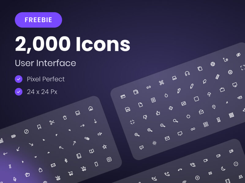 Free User Interface Icon Pack for Figma