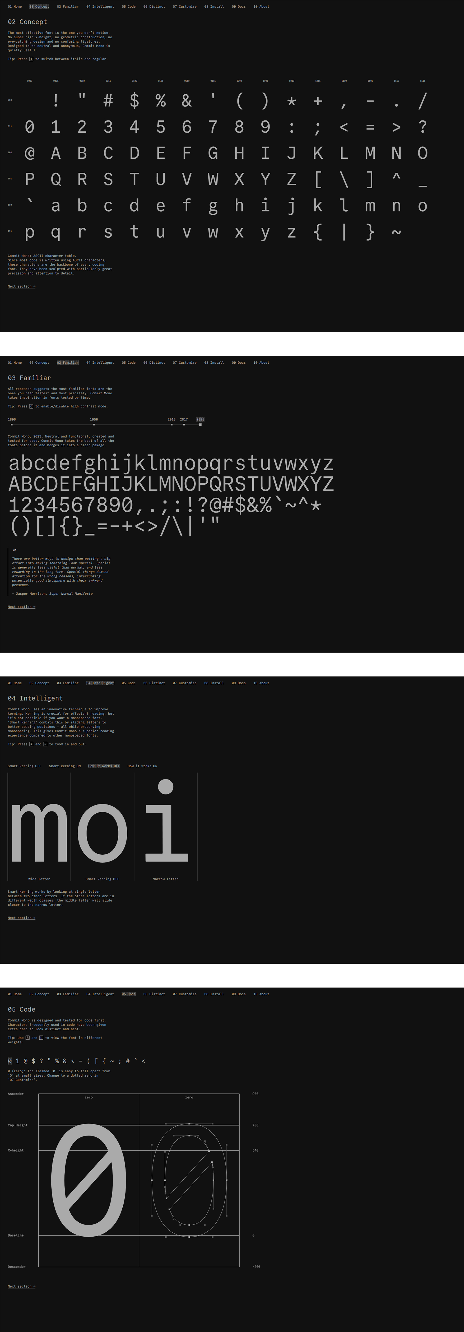 Commit Mono Free Font