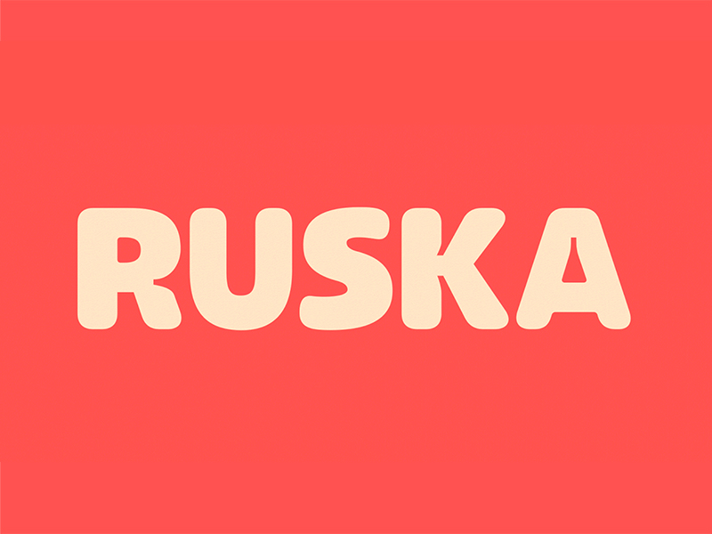 Ruska - Free Display Font